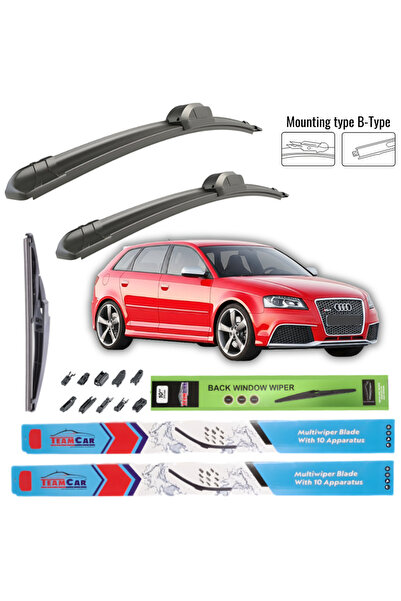TEAMCAR Υαλοκαθαριστήρες Audi RS3 (Sportback) 2011-2012 Πλήρες σετ