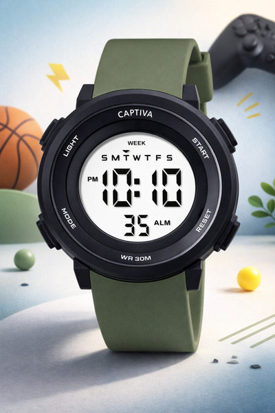 captiva Digital 30 Mt Water Resistant Children's Handle with Light Alarm Stop...