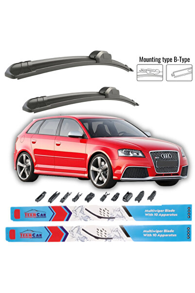 TEAMCAR Υαλοκαθαριστήρες Audi RS3 (Sportback) 2011-2012 Μπροστινό σετ