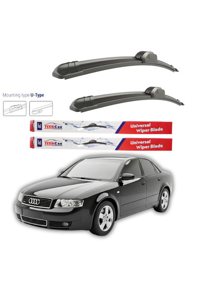 TEAMCAR Υαλοκαθαριστήρες Audi A4 (B6, 8E2) SEDAN 2000-2001 Εμπρός Σετ