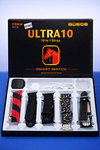 NO BRAND 10 KORDONLU AKILLI SAAT SETİ