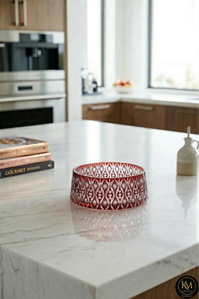 Kristal Market Cut Crystal Simay Pattern Handcrafted Presentation Stand