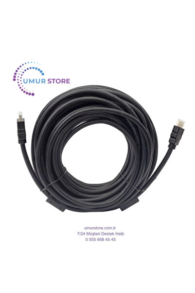 Herz HDMI Cable 15 Meters Flat Black with Bag (1.4 V - 3D)