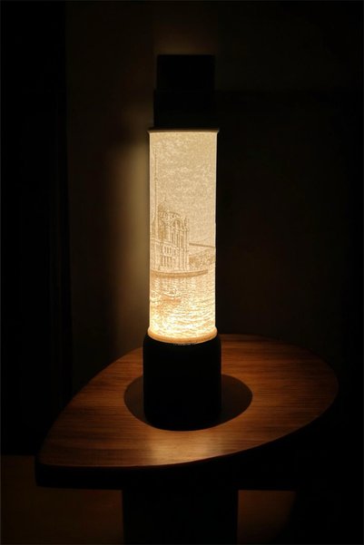 Belupa Ortaköy Mosque and Strait Themed Decorative Night Light – Daylight Tabletop Ambient Light