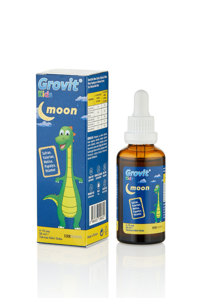 Grovit Kids Moon Safran Melisa Papatya Valerian Içeren Damla 50 Ml Şiş