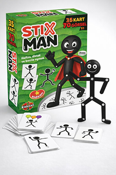 Gargamel Stix Man Görsel Zeka ve El Becerisi Geliştiren Kutu Oyunu – 35 Kart ...