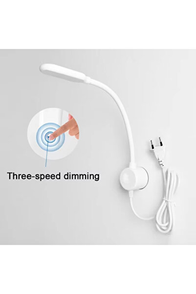 Choice5 مصباح إضاءة LED قابل للتعتيم يعمل باللمس لماكينة الخياطة، بقطر 360 در...