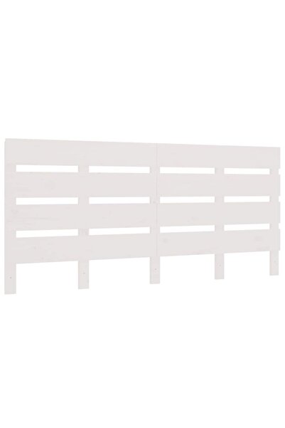 vidaxl Tăblie de pat, alb, 180x3x80 cm, lemn masiv de pin