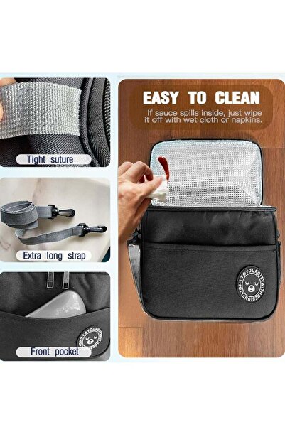 Arabest Insulated Lunch Bag with Shoulder Strap, Waterproof Thermal Tote for ...