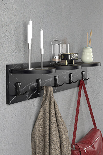 GOLDFALEZ Askılık Duvar Elbise Askılığı Portmanto Bendir 80 Cm