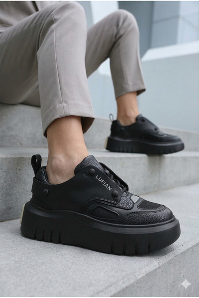Lufian 122230013 Icy Sneaker Unisex Шкіряні спортивні кросівки Чорні