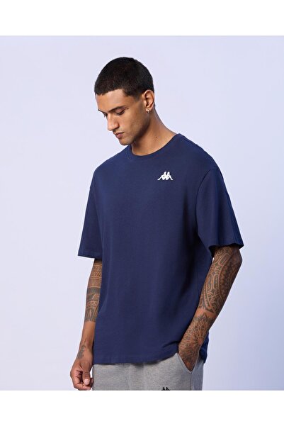 Kappa Mateo Erkek Lacivert Oversize Tişört