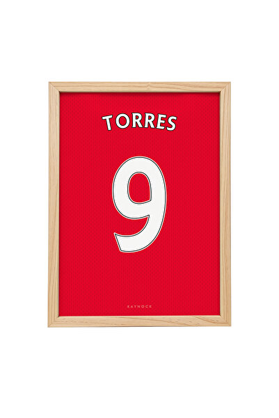 KAYNOCK Fernando Torres Forma Poster Tablo Ahşap Çerçeve