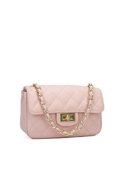 Posete Fagaras Baby Ruby Leather Purse - Peach, Casual Bag Made of Genuine Le...