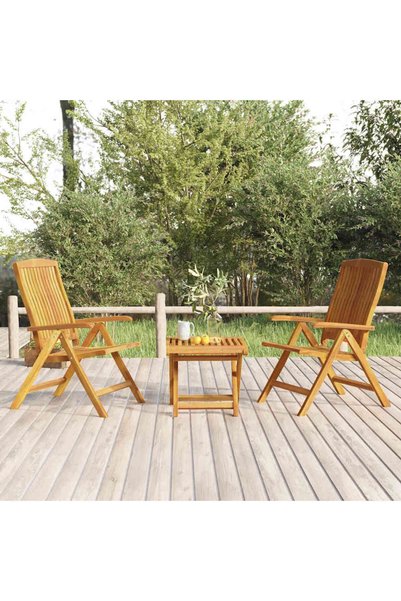 Concept Set lounge de grădină, 3 piese, lemn masiv de tec
