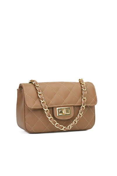 Posete Fagaras Baby Ruby Leather Purse - Cream - Dark, Casual Bag Made of Gen...