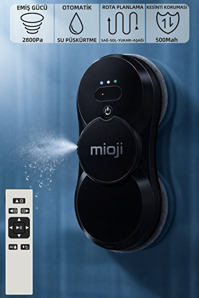 Mioji Mio VLR2 Ultrasonik Su Spreyli Akıllı Navigasyon Cam Temizleme Robotu-S...