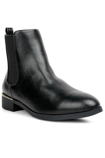 london Rag Women Winter Basic Ankle Boot in Black