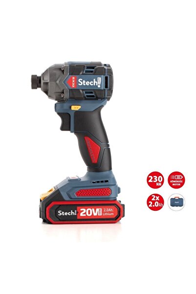 StechEnd 20 Volt AKÜLÜ TORKLU VİDALAMA 20V 4AH SX32 Takım Çantalı Darbeli 2 4...