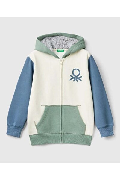 United Colors of Benetton ERKEK ÇOCUK 3EB5C504H FERMUARLI SWEATSHIRT GKB1081