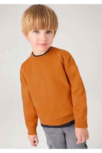 MAYORAL Boy's Basic Knitwear Sweater 2-10 Years Orange