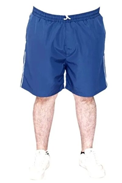 cusseli Plus Size Swim Shorts White Line 21451 Indigo