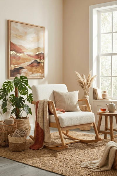 Zem Rock Bohem Sallanır Berjer, Kırık Beyaz