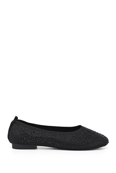 GÖNDERİ(R) Women's Black Stone Stone Set of Round Toe Ballet Flats