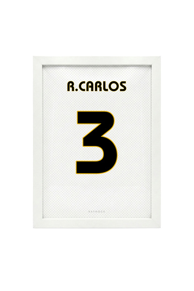 KAYNOCK Roberto Carlos Jersey, Real Madrid, Futbol Forma Tablo, Poster Tablo ...