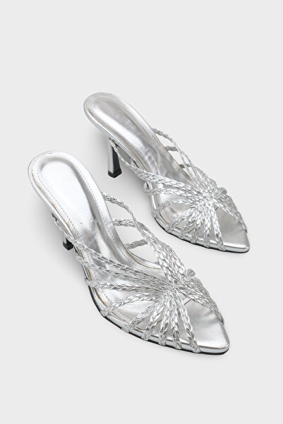 Capone Outfitters Lacie Knitted Medium Heel Κομψό Γυναικείο Παντόφλες