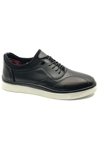 KCMN Dropland 8977 Leather Men's Casual Shoes Black-White