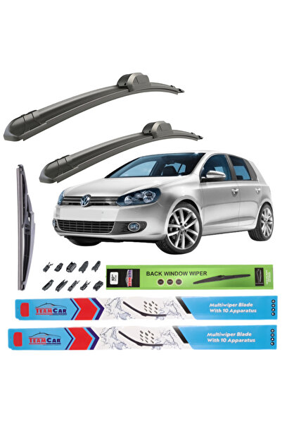 TEAMCAR Υαλοκαθαριστήρες Volkswagen Golf 6 Hatchback 5θυρο (2008-2012) Πλήρες...