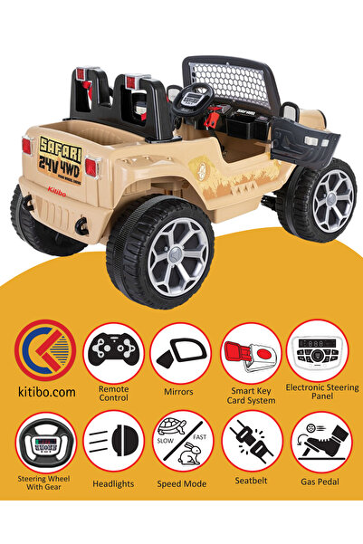 PİLSAN Pilsan Safari 24v 4x4 Çift Kişilik Akülü Araba