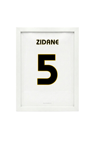 KAYNOCK Zinedine Zidane Jersey, Futbol Forma Tablo, Poster Tablo Dijital Tasa...