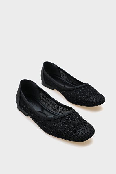 Capone Outfitters Dámské baleríny Adore Blunt Toe Stone Lace