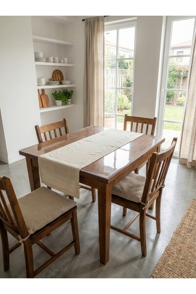 MORENELLEAURA غطاء طاولة شفاف من البولي فينيل كلوريد بسمك 1.4 مم، قاعدة غير ق...