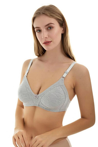 YESENİA Unpadded, Wireless, Non-Wired, Cotton Combed Cotton Gathered Minimize...