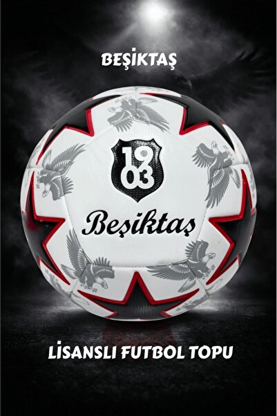 CANSPORT BEŞİKTAŞ LİSANSLI PREMİUM ORJİNAL FUTBOL TOPU YENİ SEZON 430 GR 5 NO...