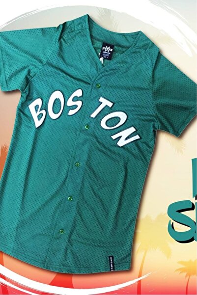 HyperX Dar Kalıp Boston Fileli Baseball Gömlek HYP373YS