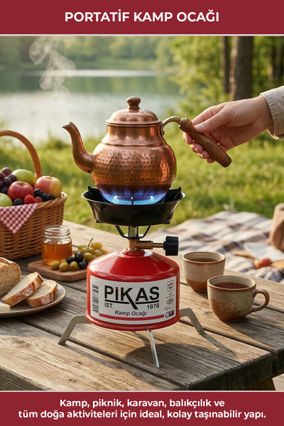 Pikas Iksa Devrilmez Ayaklı Portatif Kamp Ocağı,