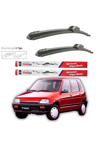 TEAMCAR Daewoo Tico (KLY3) Υαλοκαθαριστήρες σετ με επίπεδη επιφάνεια μπροστά