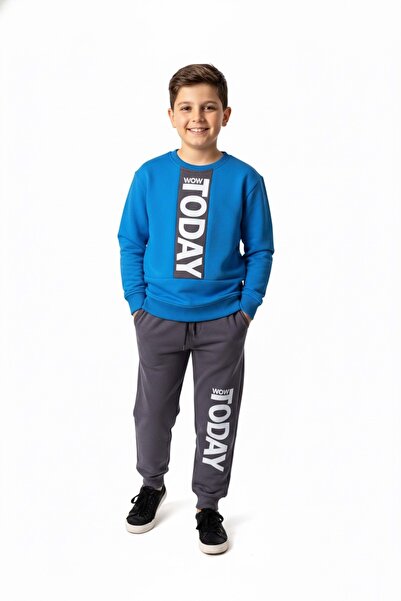Mnk Baby&Kids Φούτερ για αγόρια Fleece - Today Printed, 3 κλωστών, MNK 416193...