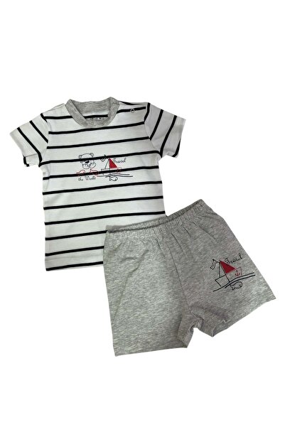 Mother Love Şortlu Yazlık Erkek Bebek Pijama Takımı