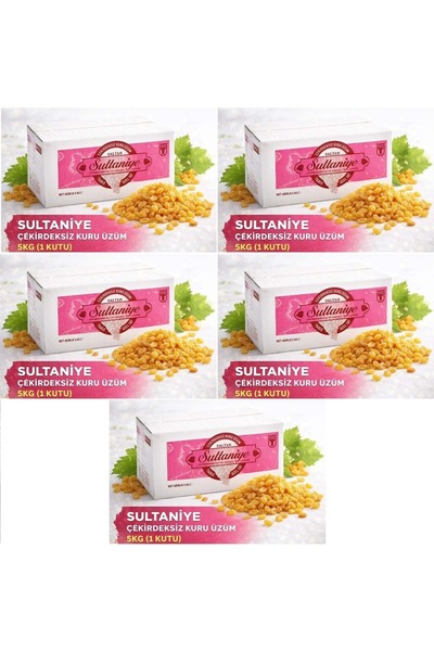 Tariş Sultaniye Çekirdeksiz Kuru Üzüm 25KG (5PK*5KG)