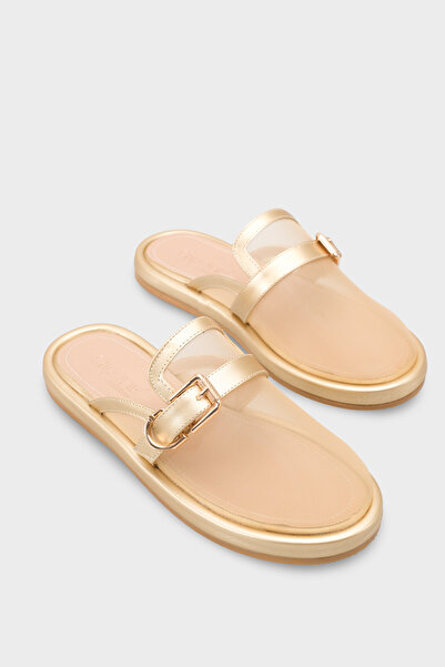 Capone Outfitters Bobbie Mesh Flat Heeled Women's Sabo Slippers