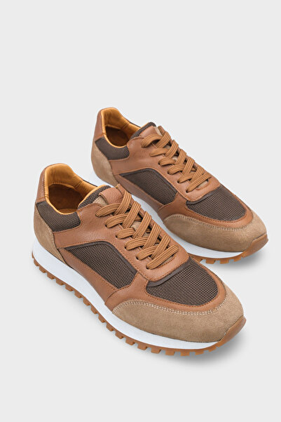 Capone Outfitters Erny Γνήσιο Δερμάτινο Ανδρικό Καθημερινό Κομψό Αθλητικό Παπ...