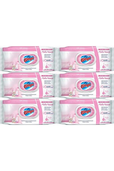 Bingo Clean Yüzey Temizlik Havlusu 96 Yaprak Sevilen Kokular Mutlu Yuvam (6 L...