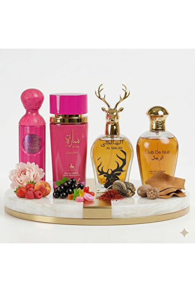 TRENDY Σετ 4 Αραβικών Αρωμάτων (2x Ανδρικά + 2x Γυναικεία) 100ML - Sara Candy...