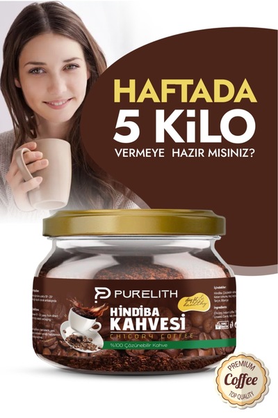 Purelith Zayıflamak kilo vermeye yardımcı Hindiba Diyet Kahvesi Özel Formül E...