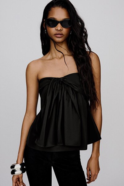 Bershka Fiyonklu bandeau top